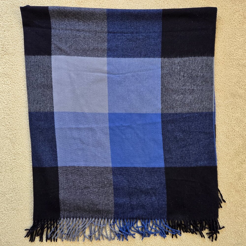 {{{THICK}}} Cashmere Woven Wrap From Florence Italy Luxury - Picture 13 of 16
